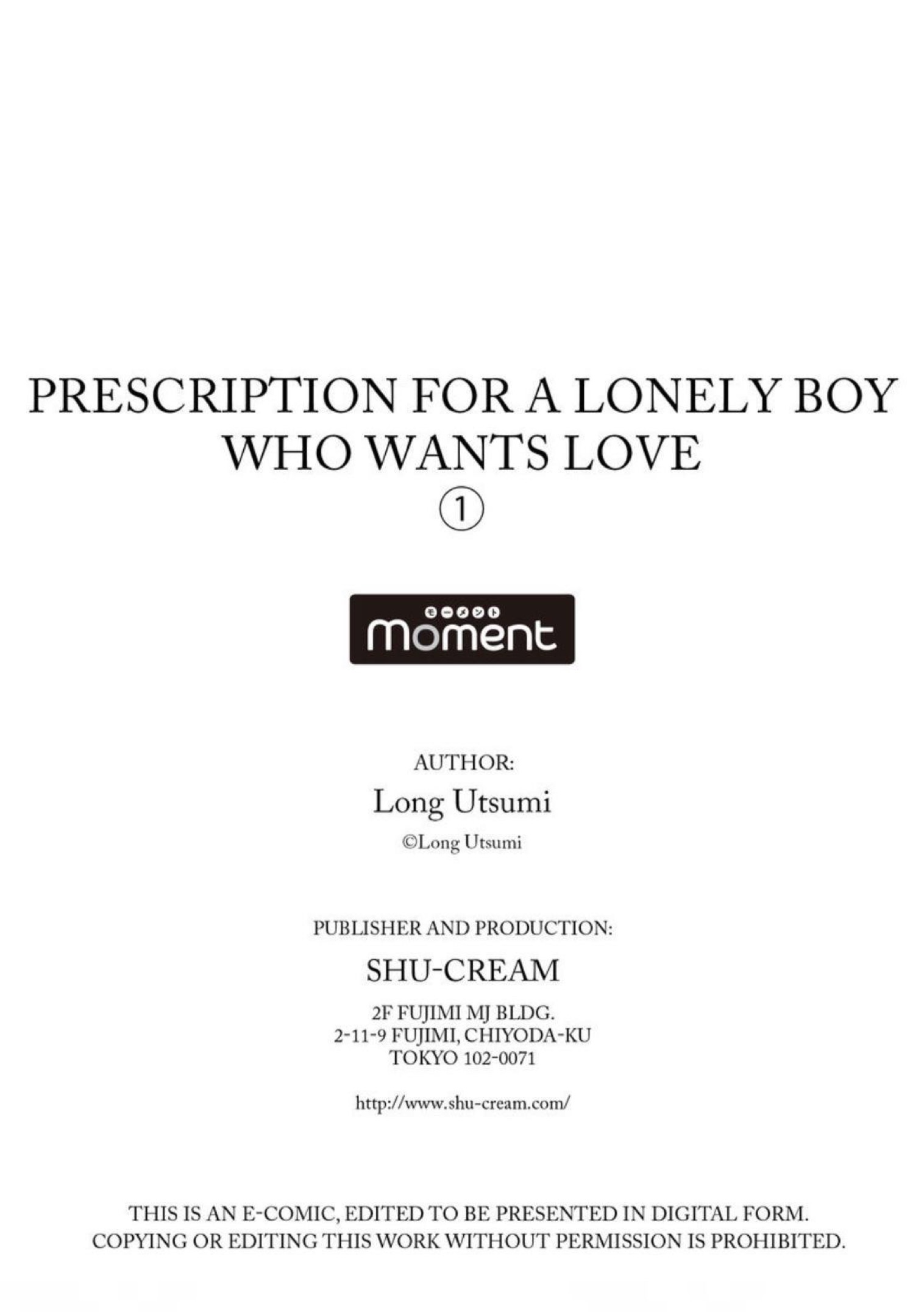 Prescription for a Lonely Boy Who Wants Love 1 30